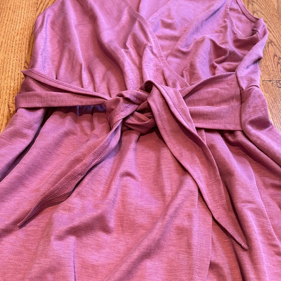Collection by Bobeau pink rayon/nylon blend midi dress size small - Picture 3 of 5